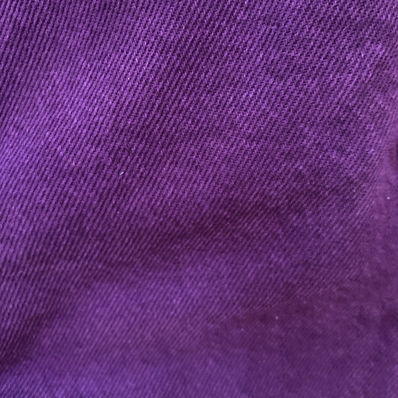 ZARA High Rise Wide Leg Jeans Dark Purple Wash Sz 0 - Picture 3 of 4